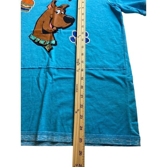 Scooby-Doo Kids' T-Shirt - Blue Graphic Tee With Scooby & Burger Print - Ruh Roh - Picture 6 of 6